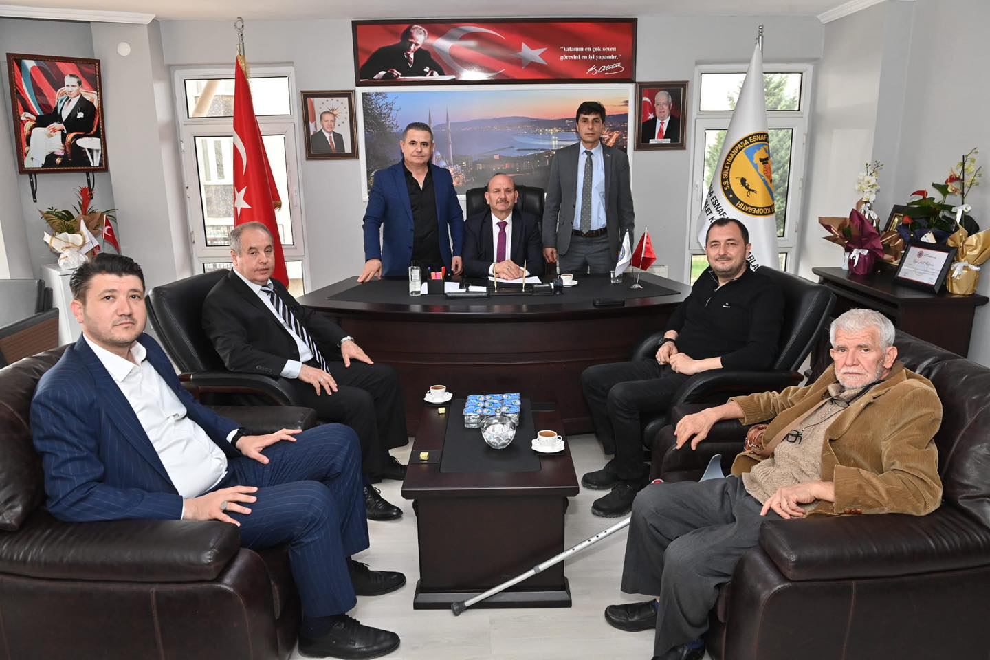 Başkan Yüksel Süleymanpaşa Esnaf Kefalet Kooperatifi Başkanı Şılgayı ziyaret etti