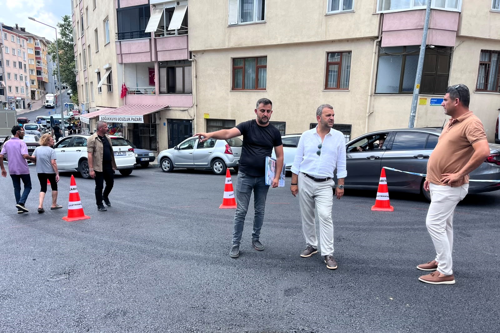 Soğukkuyu Caddesinde çalışmaları inceledik