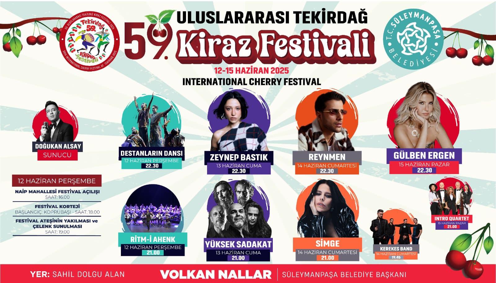 Kiraz Festivali Şehri Bayram Yerine Çevirecek