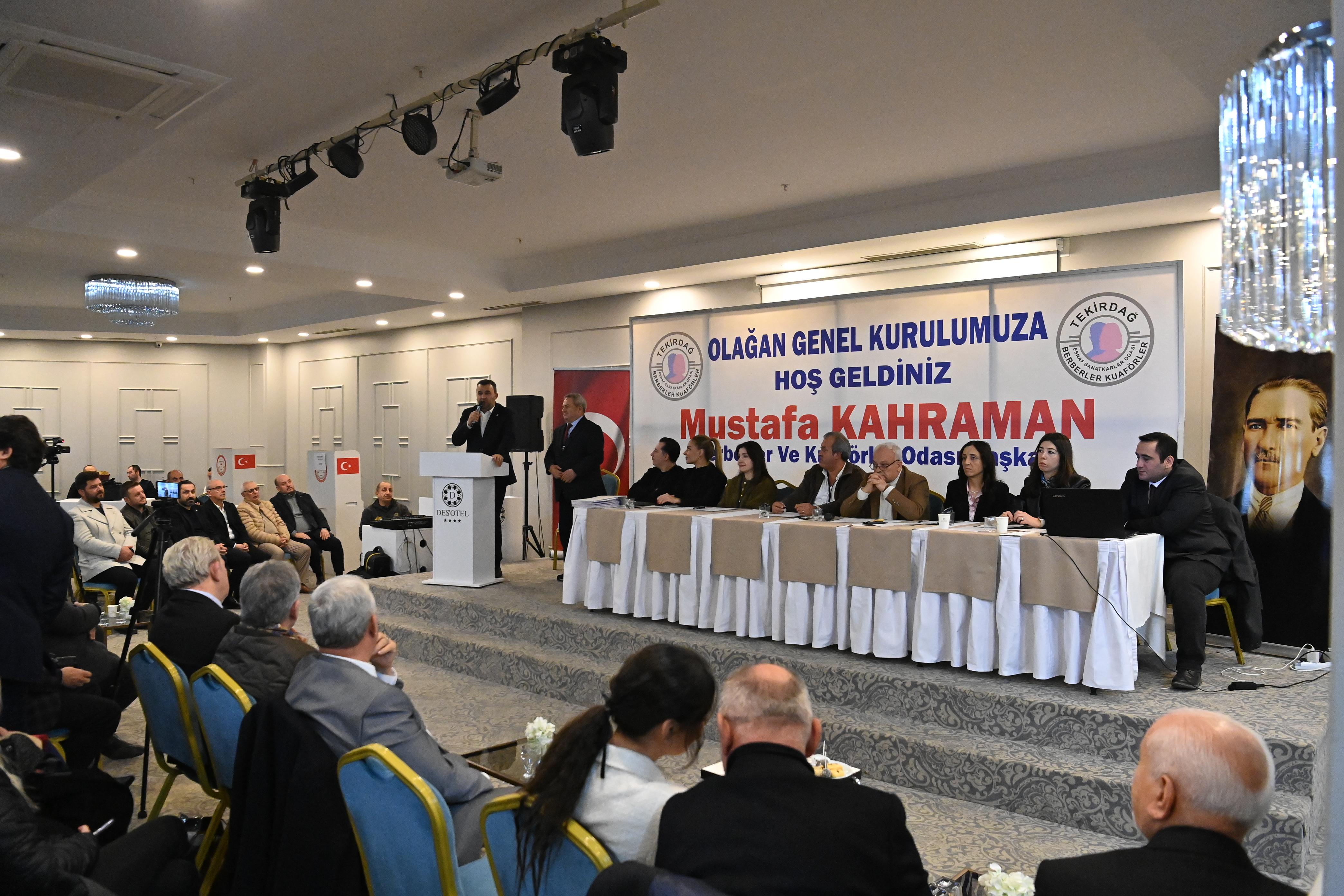 Başkan Volkan Nallar Kuaförler Odası Genel Kuruluna Katıldı
