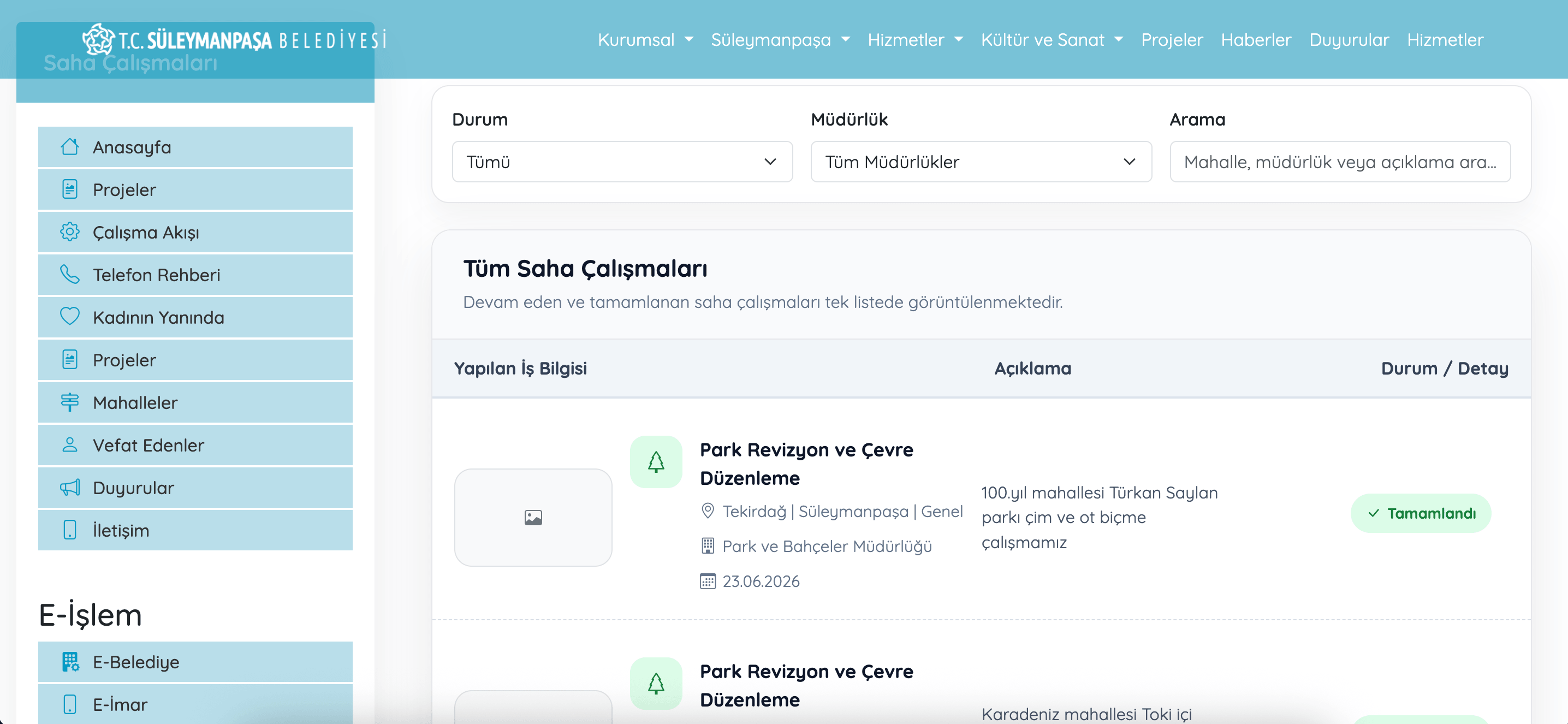 Süleymanpaşa Belediyesinin Yapay Zeka Destekli Yeni Web Sitesi Yayında