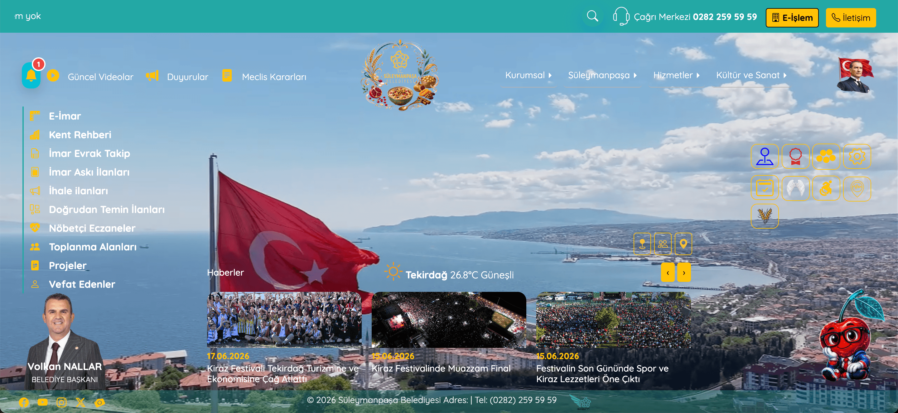 Süleymanpaşa Belediyesinin Yapay Zeka Destekli Yeni Web Sitesi Yayında