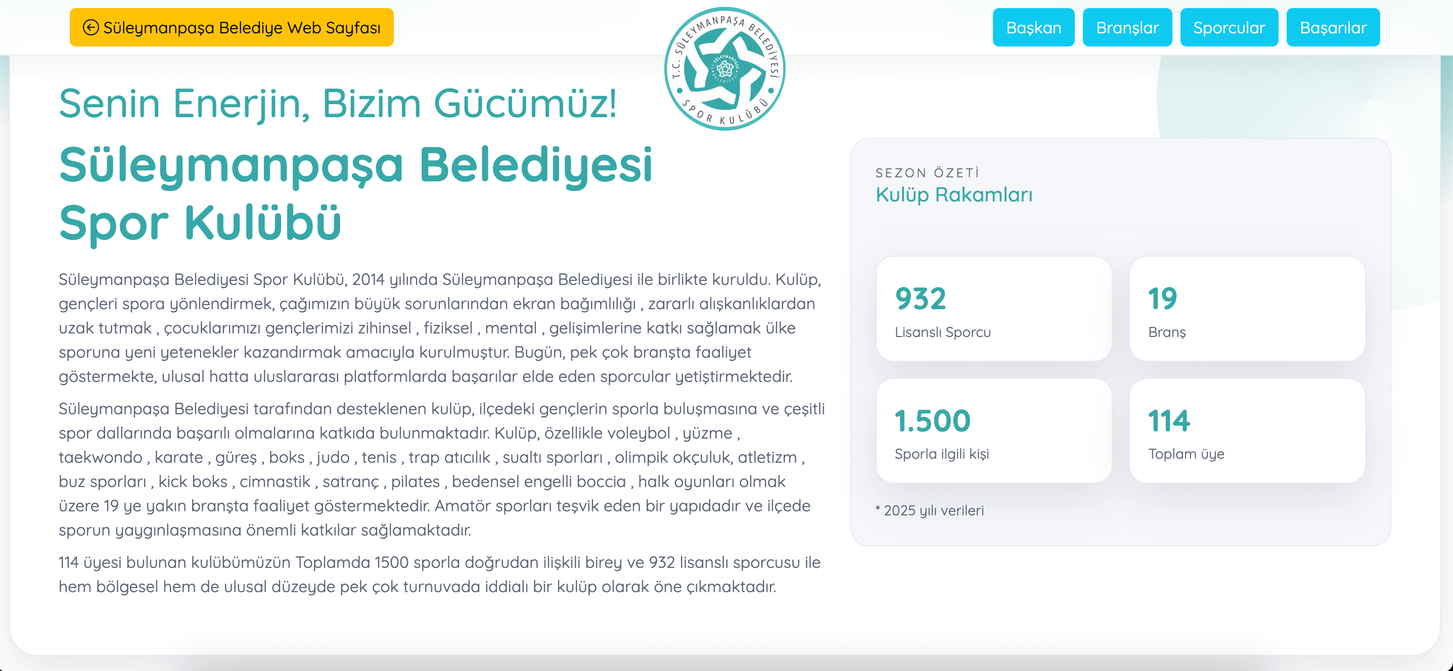 Süleymanpaşa Belediyesinin Yapay Zeka Destekli Yeni Web Sitesi Yayında