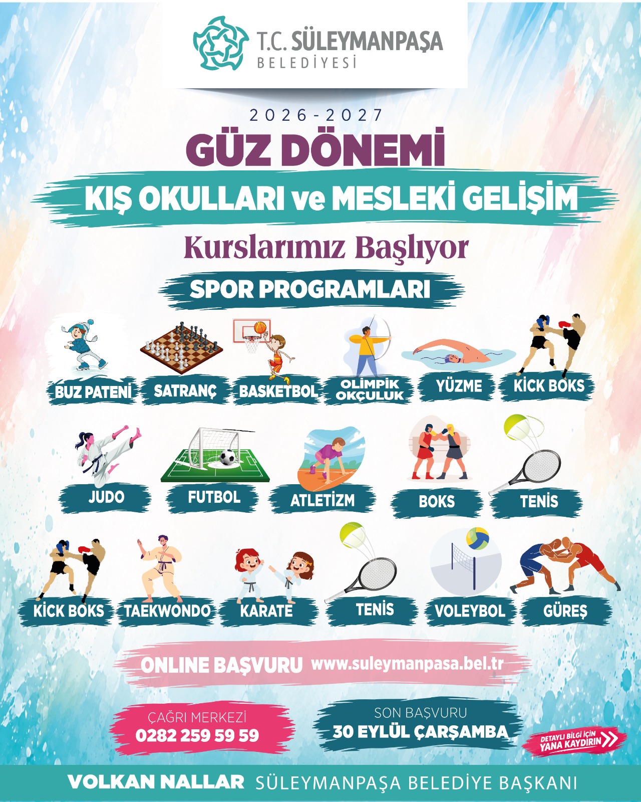 Kış Okulları Güz Dönemi Kayıtları Başladı